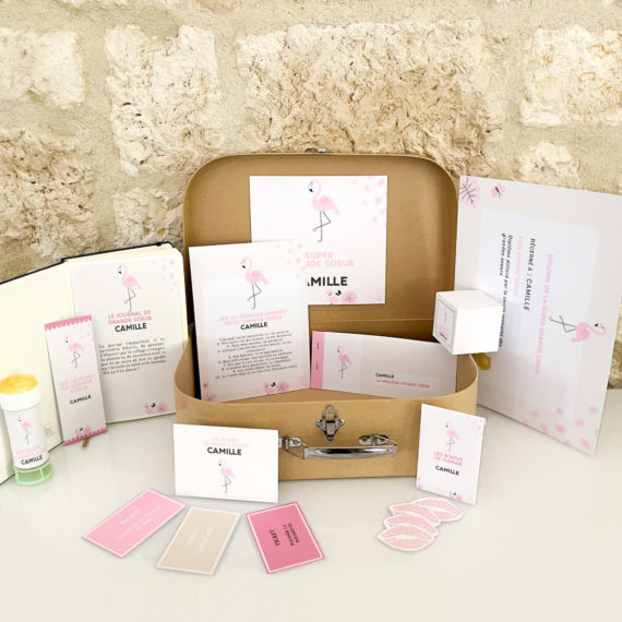 Kit Boite à grande soeur Flamingo / Boite à grand frère Flamingo