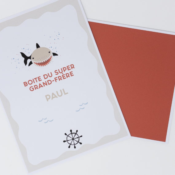 Kit Boite à grand frère Requin - Boite à grande soeur Requin