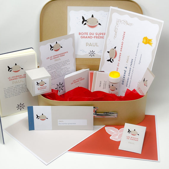 Kit Boite à grand frère Requin - Boite à grande soeur Requin