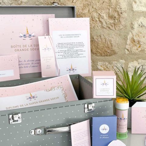 Boite à grande soeur licorne