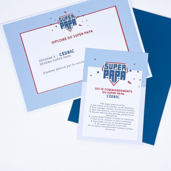 Kit Super Papa futur papa