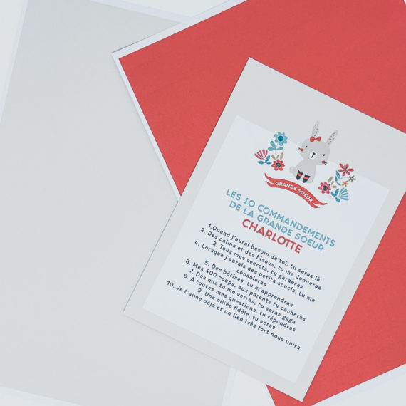 Kit Boite à grande soeur Lapin - Boite à grand frère Lapin