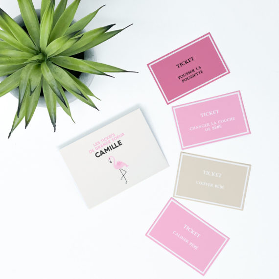 Kit Boite à grande soeur Flamingo / Boite à grand frère Flamingo