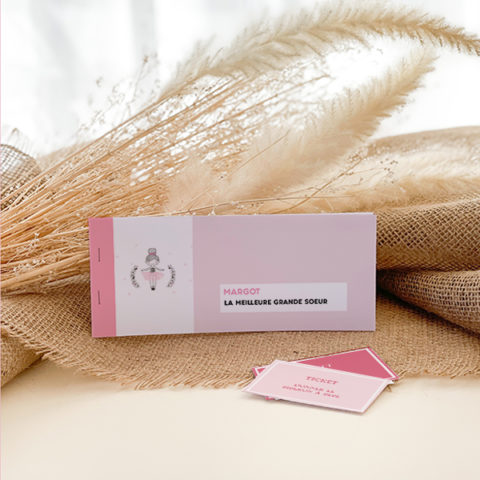 Chéquier de grande soeur Danceuse