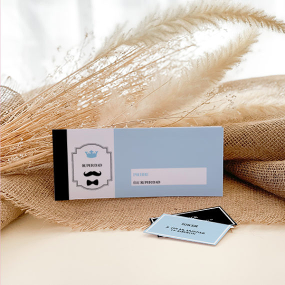 Chéquier du papa Gentleman