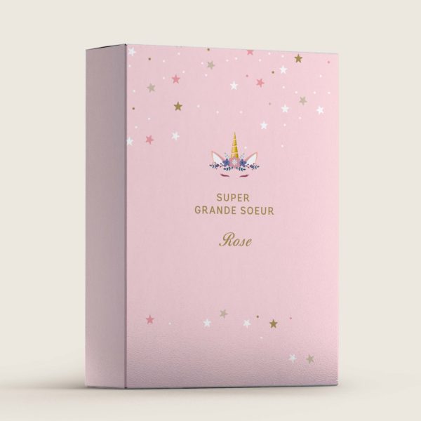 Boite à grande soeur licorne