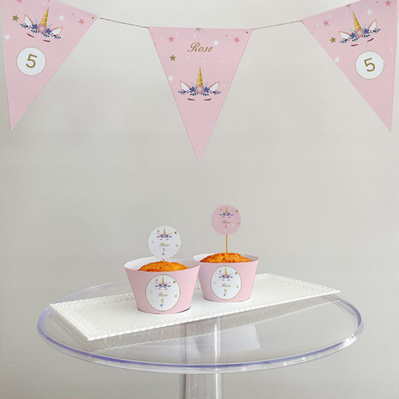 Décoration anniversaire Licorne
