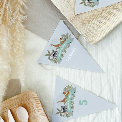 Décoration anniversaire Savane