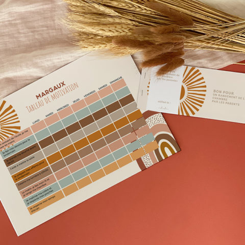 Tableau de motivation Arc-en-ciel