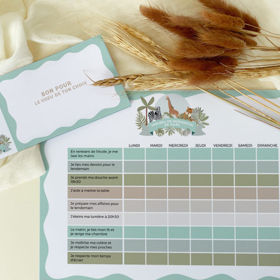 Tableau de motivation Savane