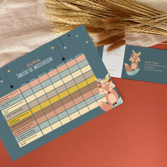 Tableau de motivation Fox