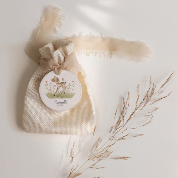 Décoration Baptême Woodland - Faon