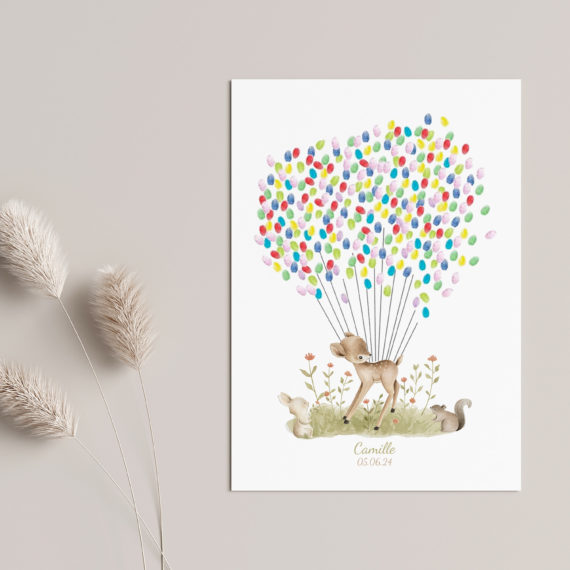 Arbre à empreintes Woodland - Faon