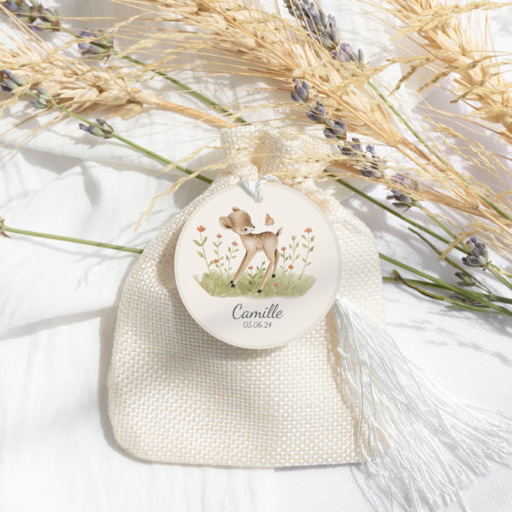 Décoration Baptême Woodland - Faon