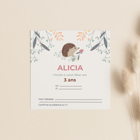 Décoration anniversaire Hérisson