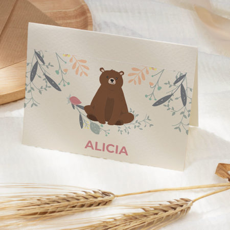 Anniversaire woodland ourson