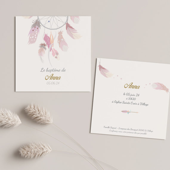 Décoration Baptême Attrape-reves