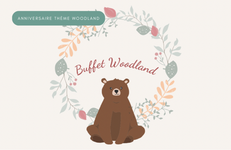 Buffet anniversaire woodland