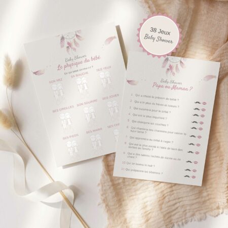 Baby shower Attrape-rêve : Décoration et jeux