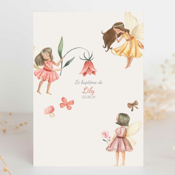 Décoration Baptême Fée