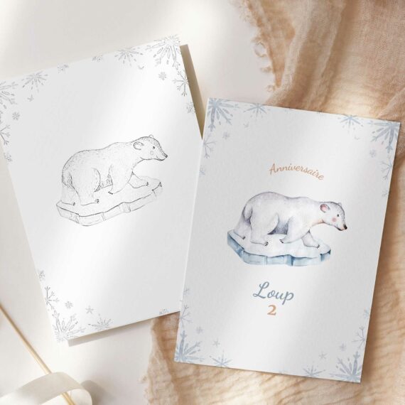 Décoration anniversaire Ours Polaire