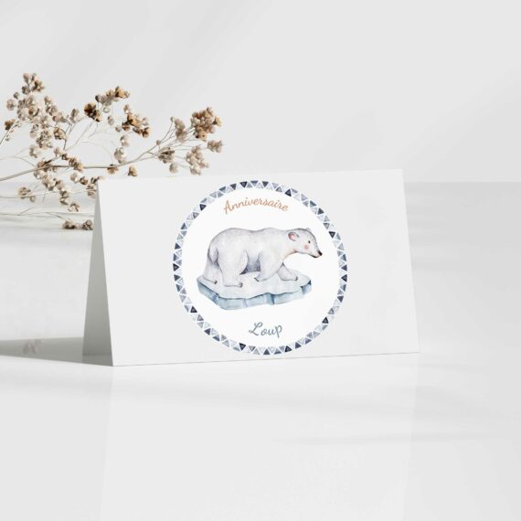 Décoration anniversaire Ours Polaire