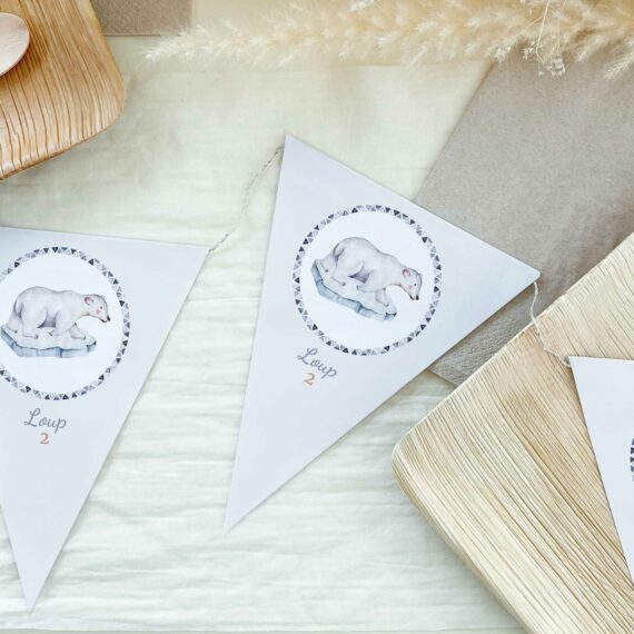 Décoration anniversaire Ours Polaire