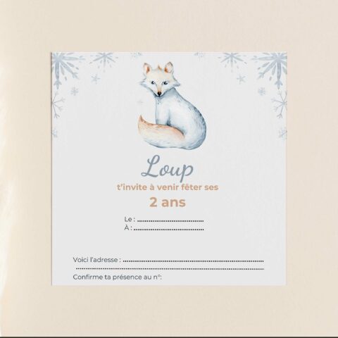 Anniversaire renard polaire