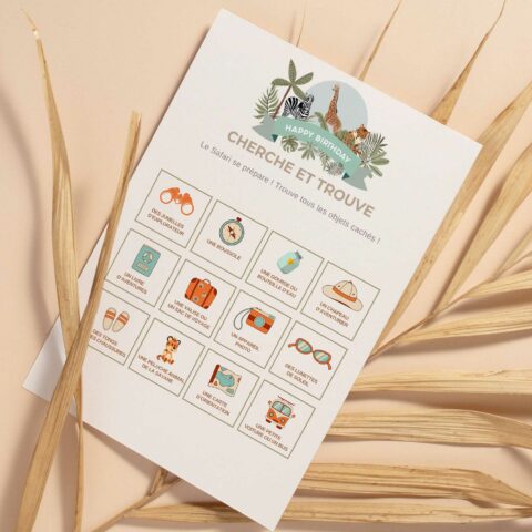 Jeux anniversaire Savane