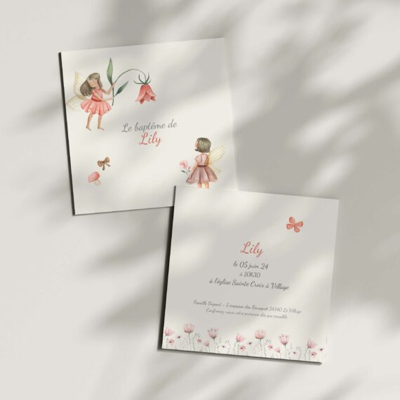 Décoration Baptême Fée