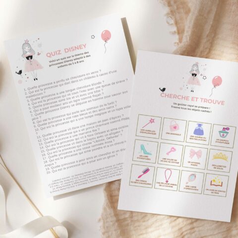 Jeux anniversaire Princesse