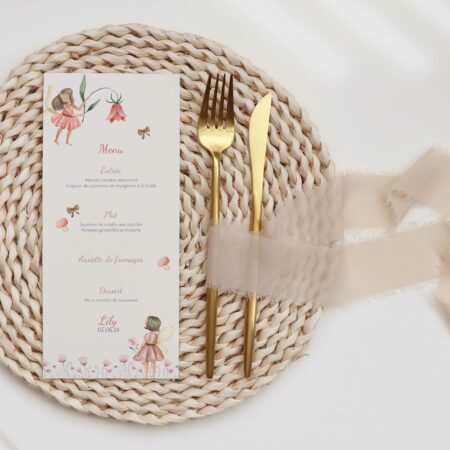 Décoration baptême Fée