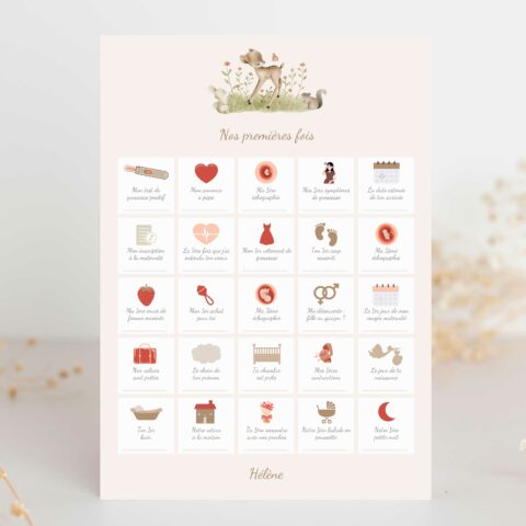 Affiche "Nos Premières Fois" - Affiche de Maternité Faon - Grossesse