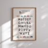 Affiche abécédaire personnalisée - Thème voitures