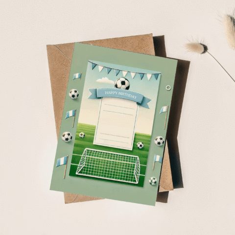 Invitation anniversaire football