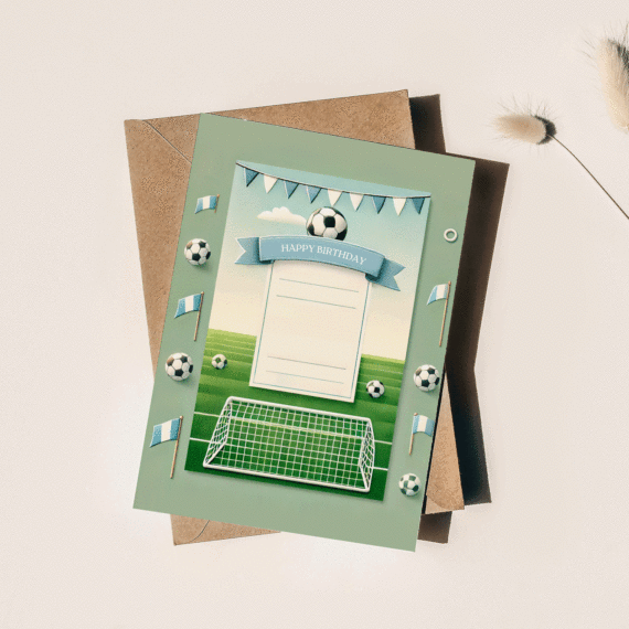 Invitation anniversaire football