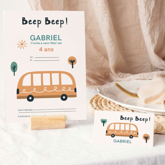 Décoration anniversaire MiniBus